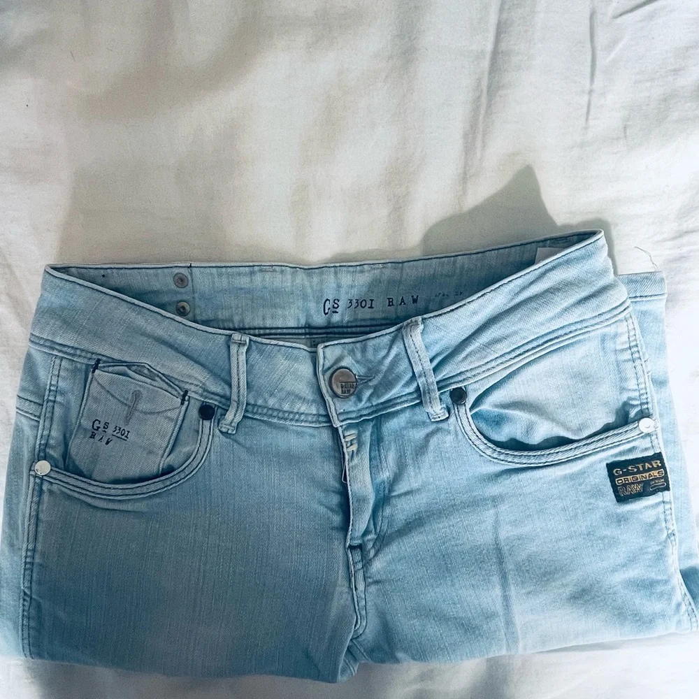 Light Blue Women's Jeans - Picture 2 of 4